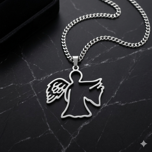 Colgante Milo J angel- Joyería Urbana Acero Premium
