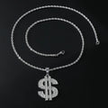 Colgante Signo de Dólar Oro – Collar Hip Hop Rap Iced Out | PRÉNDELAX