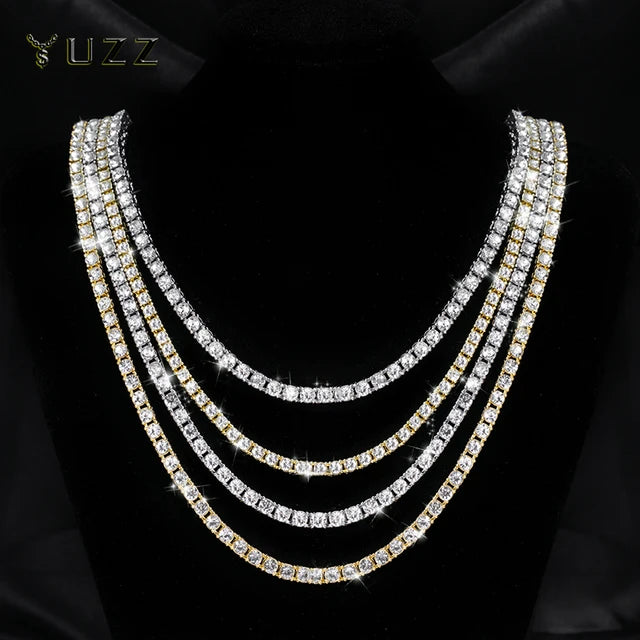 Set de cadenas tennis iced out para capas