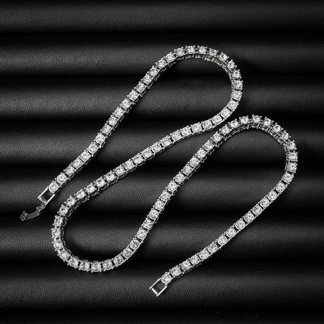 Set de Cadenas Tennis Iced Out para Capas – Layered Hip Hop Hombre | PRÉNDELAX