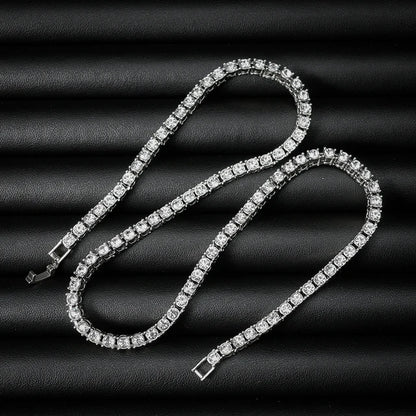 Set de Cadenas Tennis Iced Out para Capas – Layered Hip Hop Hombre | PRÉNDELAX