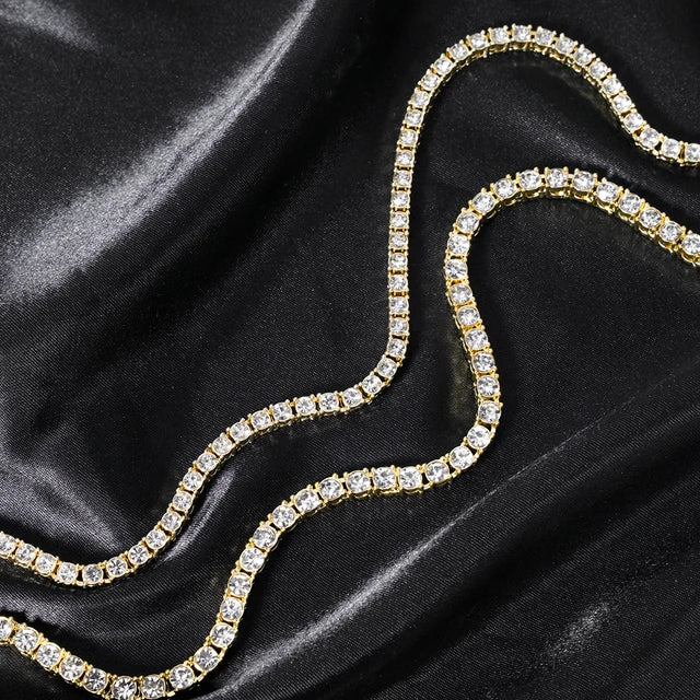 Set de Cadenas Tennis Iced Out para Capas – Layered Hip Hop Hombre | PRÉNDELAX