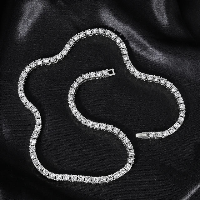Set de Cadenas Tennis Iced Out para Capas – Layered Hip Hop Hombre | PRÉNDELAX