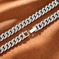 Set de dos cadenas cubanas miami oro y plata