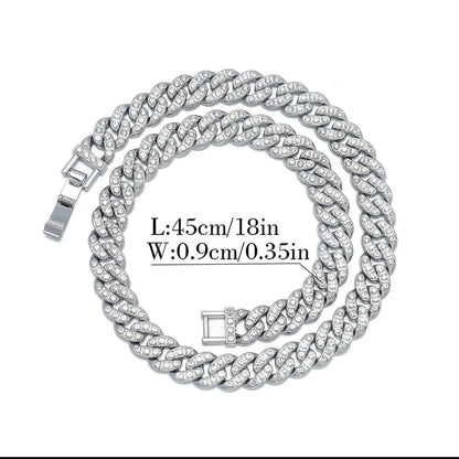 Set 2 Cadenas Cubanas Miami Oro y Plata – Layered Hip Hop Hombre | PRÉNDELAX