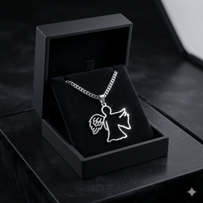 Colgante  Milo J angel- Joyería Urbana Acero Premium