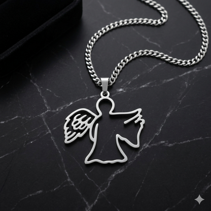 Colgante  Milo J angel- Joyería Urbana Acero Premium