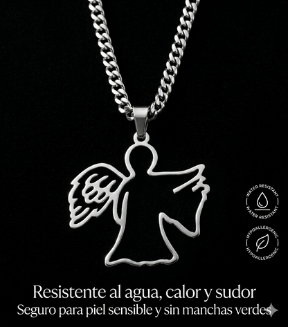 Colgante  Milo J angel- Joyería Urbana Acero Premium